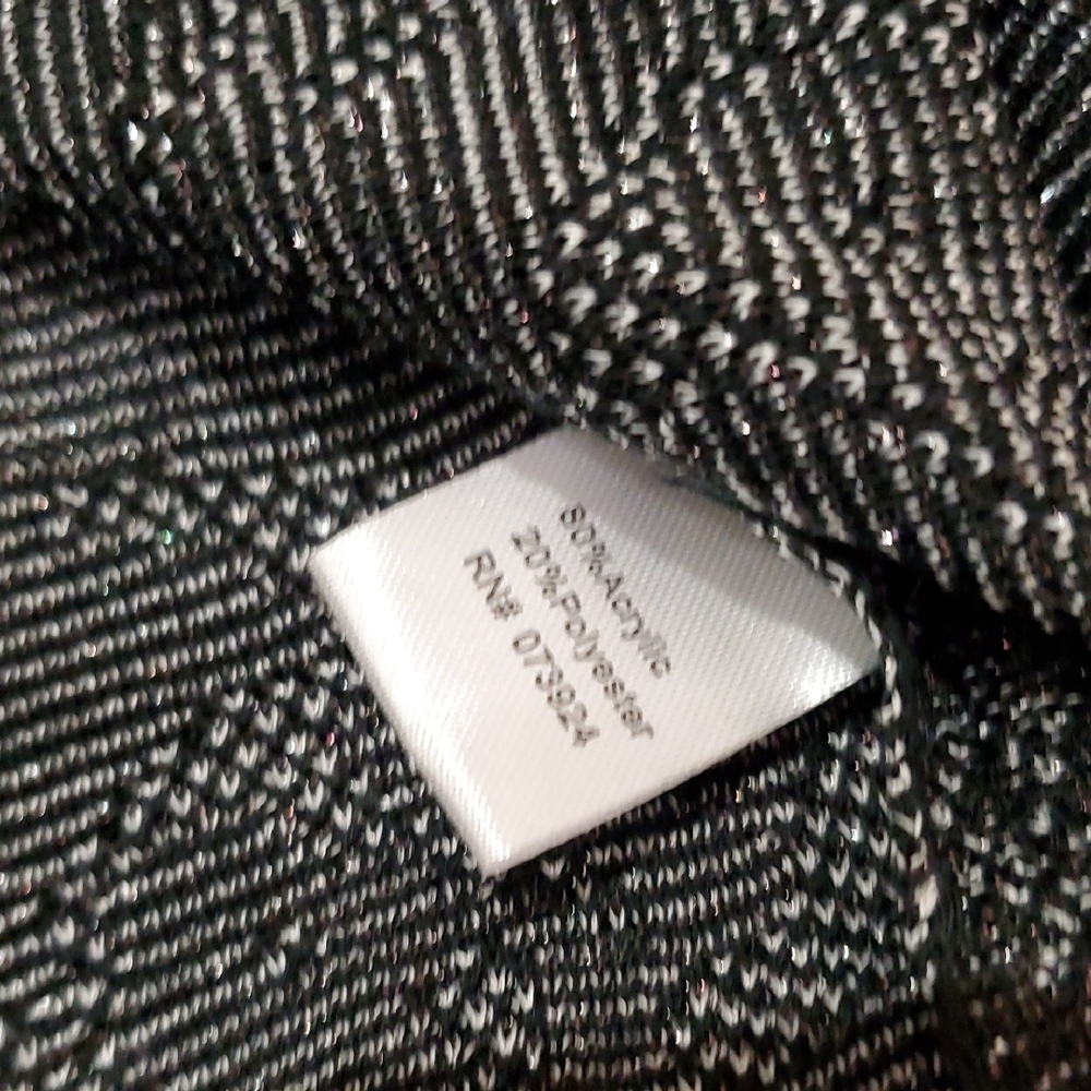 Ming Wang Black Lace Jacket with Gray Sleeveless Top - Picture 7 of 13